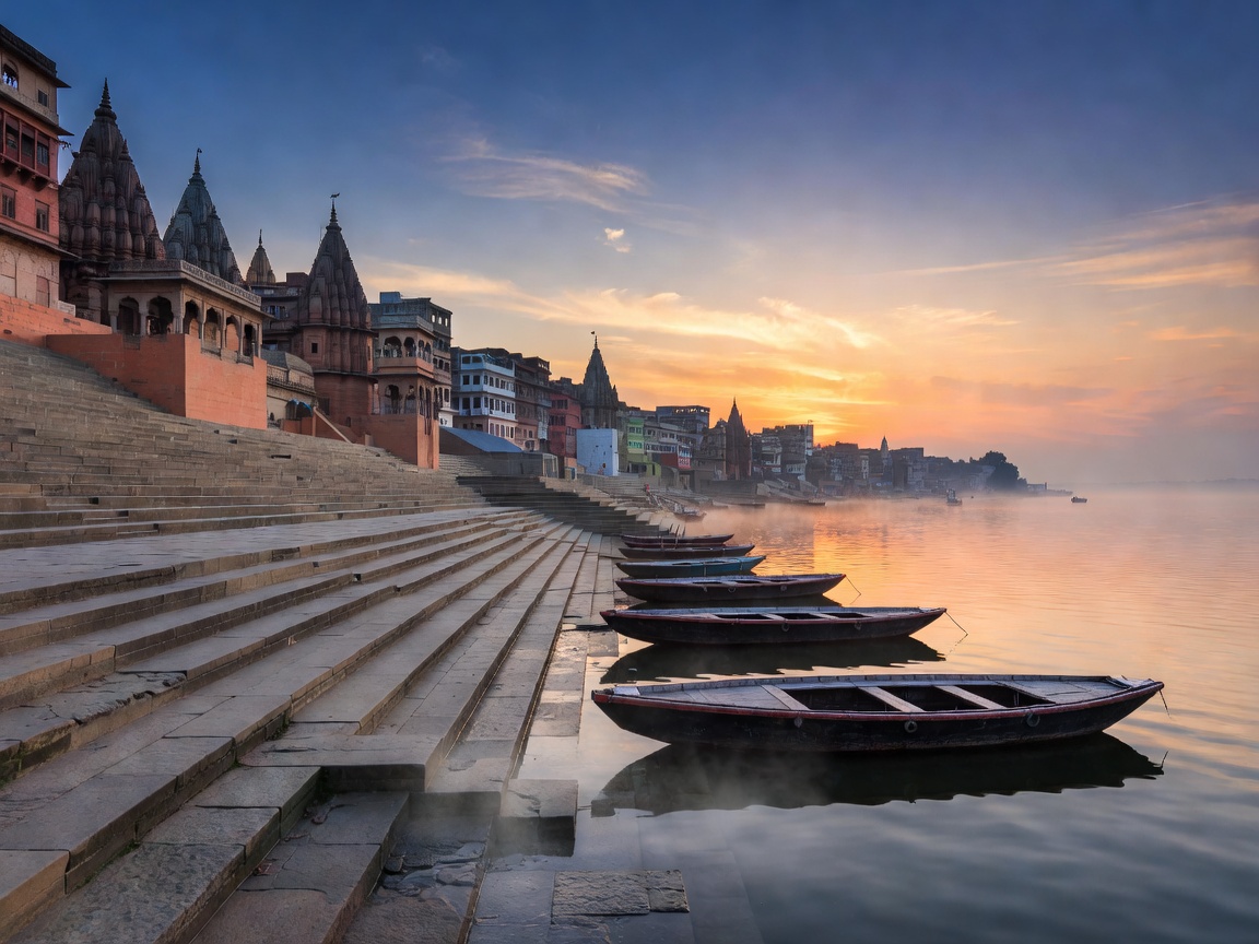 Varanasi Ghats at Dawn - Ancient Spiritual Destination