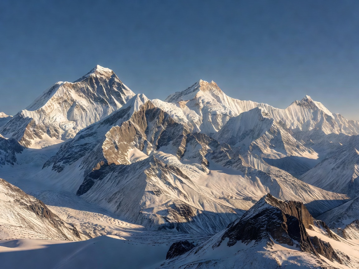Majestic Himalayan Mountain Peaks in Silence