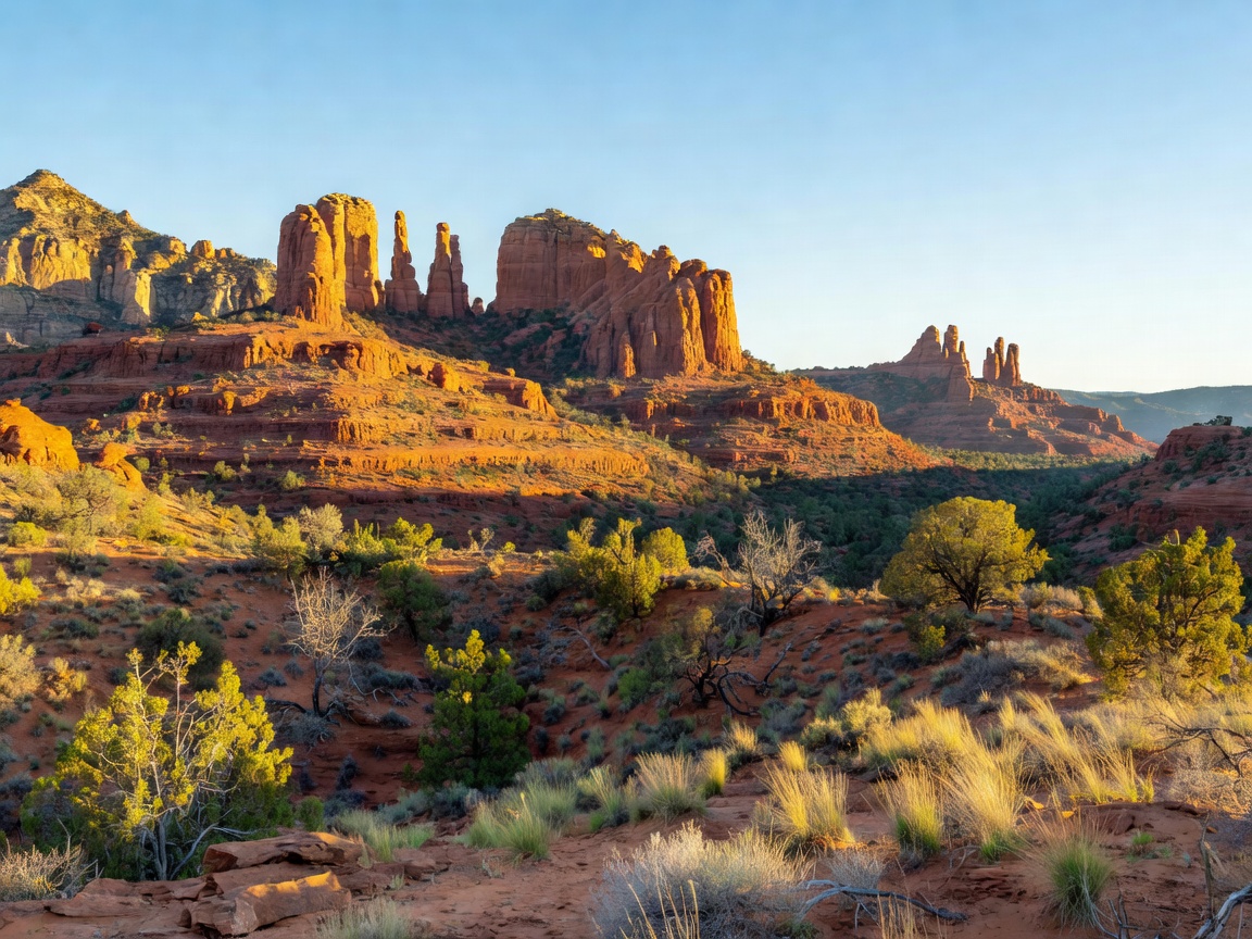 Sedona Red Rocks Canyon Sunset