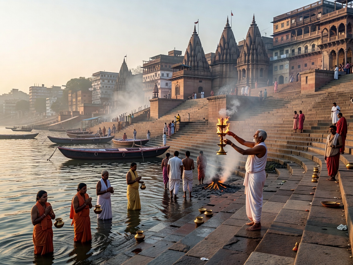 Varanasi Ganges River Ghat Rituals
